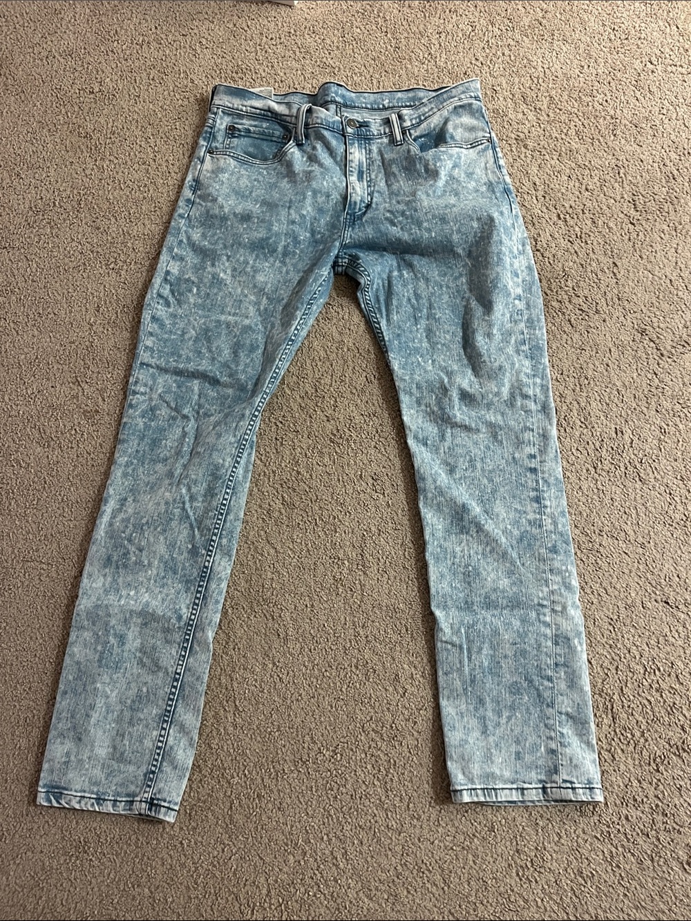Levi’s 511  Light Blue Acid-Wash Jeans for Men